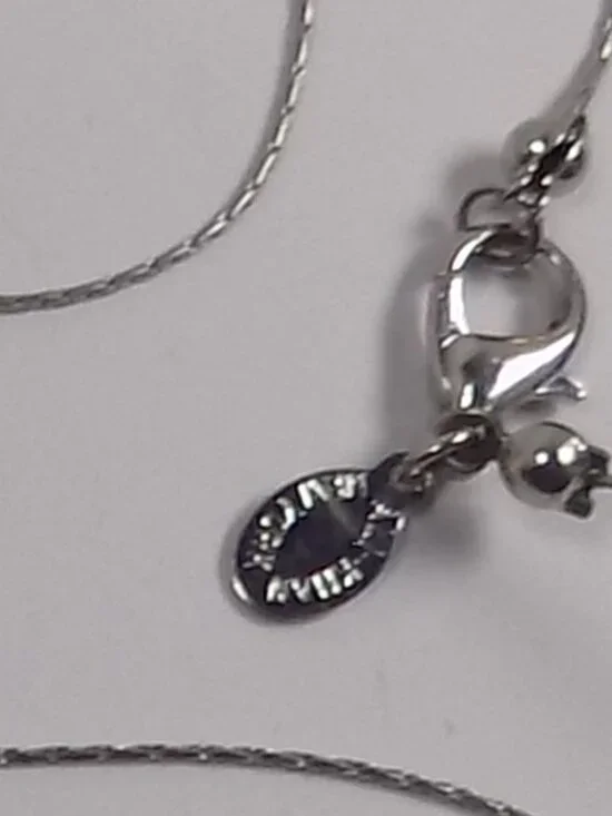 Ali-Khan New York Y Drop Necklace Silver-tone Long 34" Faceted Crystal Beads - Picture 5 of 8